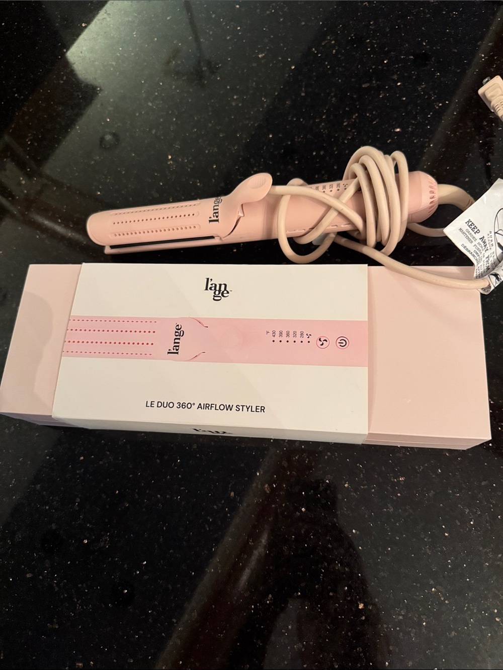 Lange Pink Le Duo 360° Airflow Styler like new with Box - Picture 2 of 5